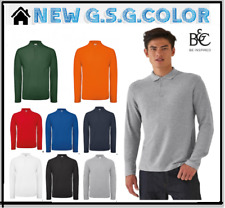 Polo maniche lunghe ID.001 100% cotone, preristretto ring-spun