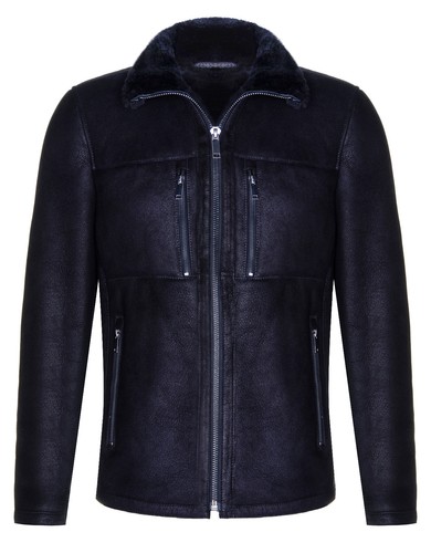 Giacca biker uomo pelle - , di