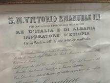Cavaliere attestato VITTORIO