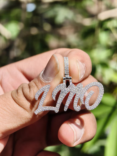 Ciondolo uomo moissanite - 3, ct