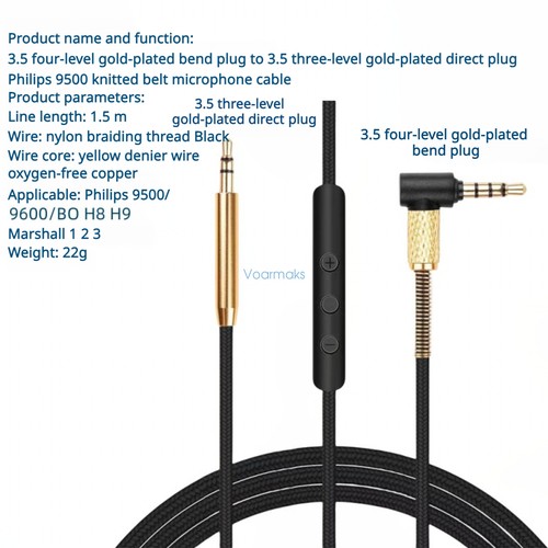 Cavo audio con microfono per