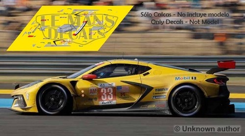 Decals corvette c8r mans - decals,