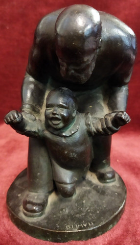 Scultura bronzo uomo - scultura, cm