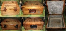 Cassetta tedesca in legno, interno completo in zinco - ww2