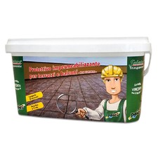 Naici SALVATORE kit protettivo impermeabilizzante per terrazzi e balconi 1+1 LT