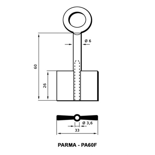 Chiave femmina per cassaforte - femmina,