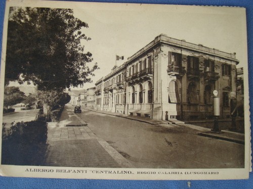 Vecchia cartolina albergo - cartolina,