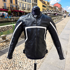 Giubbotto pelle moto biker