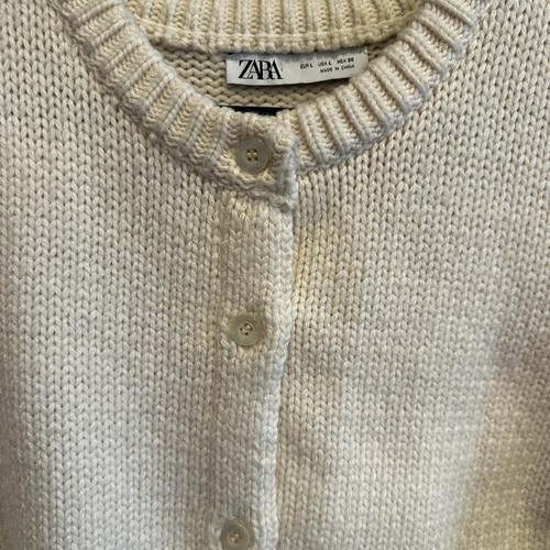 Zara cream cardigan - cardigan, w