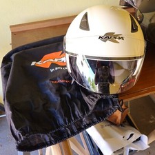 Casco Moto Jet KAPPA KV15 Doppia Visiera Bianco Lucido Tg.56 PRATICAMENTE NUOVO