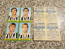 FOGLIO FIGURINE album CALCIATORI EDIS 1970-71LANDINI-CUCCUREDDU-MARCHETTI-ROVETA