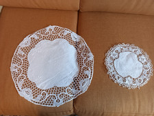 2 centri lino , ricami e pizzo