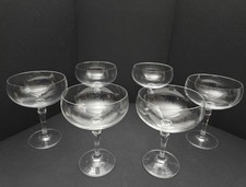 6 bicchieri vintage cristallo