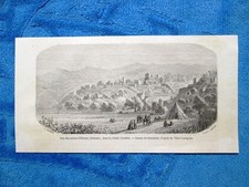 Gravure Année 1861 - Ruines de Sebaste, Cilicie (Turquie) - Rovine di Sebaste