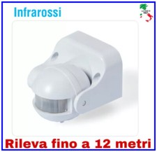 Sensore rilevatore infrarossi di movimento presenza e prossimità esterno allarme