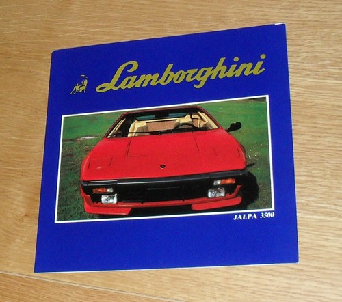 Brochure lamborghini jalpa - lamborghini,