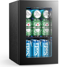 24 Can Mini Fridge with LED