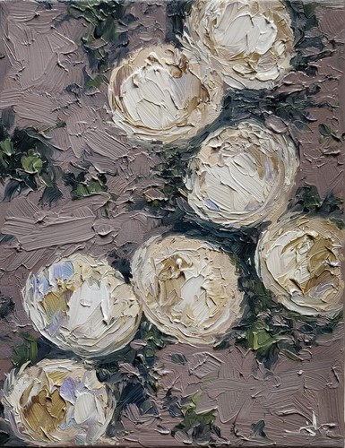 Quadro olio peonie - quadro,