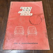 Fiat 500 L Uso E Manutenzione Originale In Italiano 1971