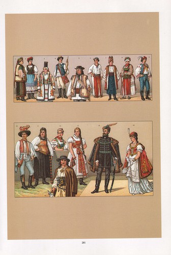 Costume vintage moda stampa - vintage, ~