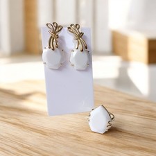 Mini parure anello orecchini - e,