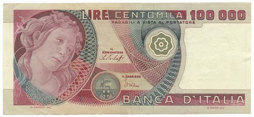 100000 lire banca italia - 100000,
