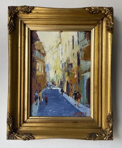 Piccolo dipinto olio tavola - piccolo,