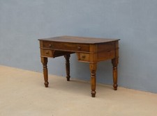 Scrittoio scrivania tavolo tre cassetti in noce massello, fine '800 - L 115 cm!