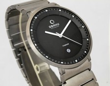 Obaku Denmark Orologio Massiccio Titan Sportivo V147GTJST Molto Leggere 42mm