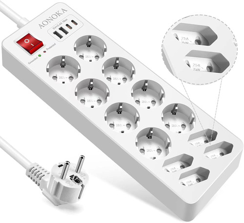 Ciabatta multipresa con usb - ciabatta, c