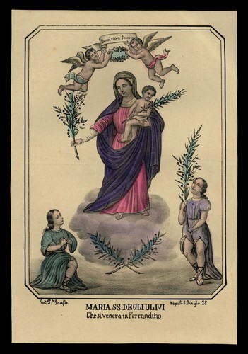 Santino stampa popolare 1800 - santino,