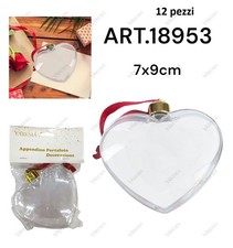 12x Cuori Trasparenti Porta