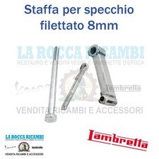 Staffa Supporto Specchio Passo 8 MM Filettato Lambretta LI / SPECIAL