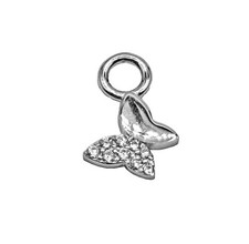 Ciondolo pendente Farfalla Piccola strass in argento 925 - Collezione Hoops