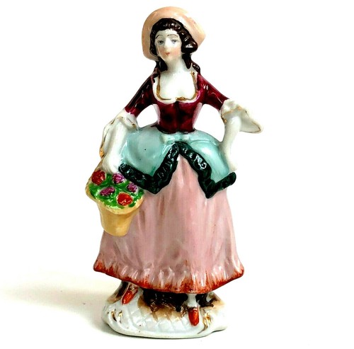 Statuina donna con cesto - statuina,