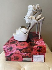 Mauro Volponi  Scarpe  Donna Bianchi Tacco Alto Con Plateo Size 39