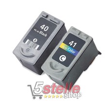 CARTUCCE NERO+COLORE PG-40 CL-41 PER CANON PIXMA IP2600 MX300 MX310