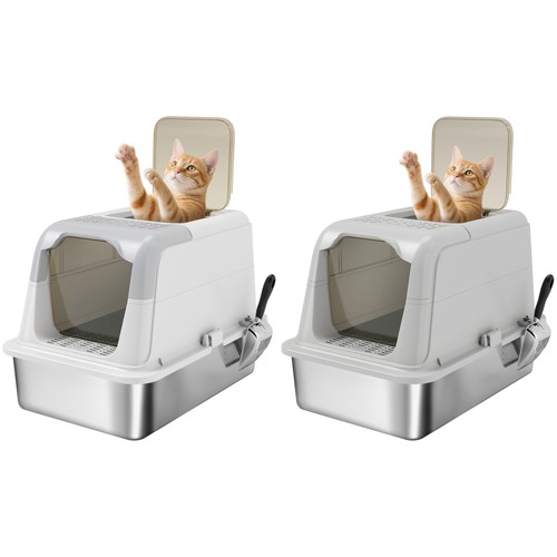 Pawhut lettiera per - pawhut, 2