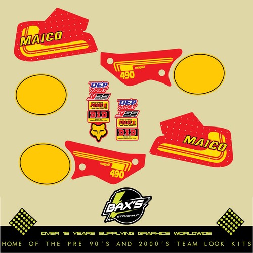 Maico 490 style kit grafica - oe,