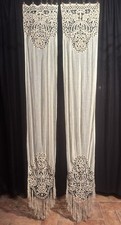 Antiche Coppia Tendine Tende