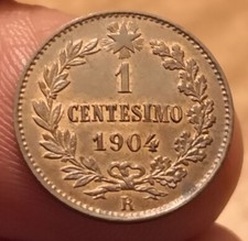 Moneta 1 Centesimo 1904 Valore, Vittorio Emanuele III, FDC, Rif. 7316