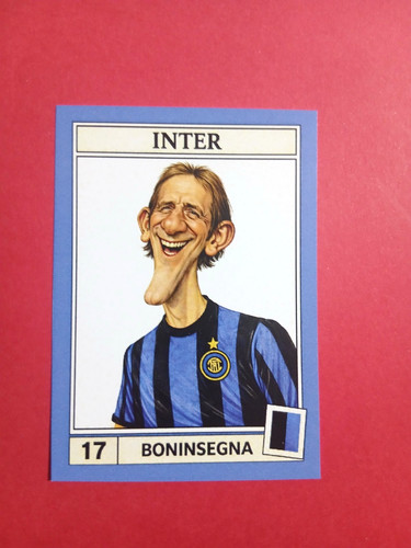 Figurina caricatura calciatori - figurina,