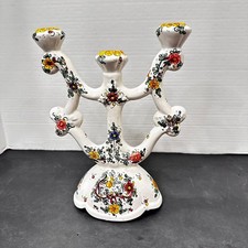Candelabro in maiolica
