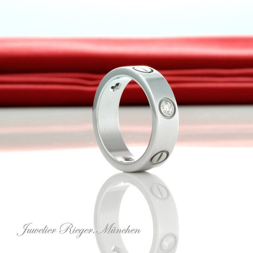 Anello cartier love oro bianco - anello,