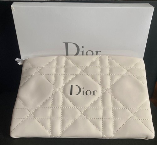 Dior beauty cosmetic bag beige - dior,