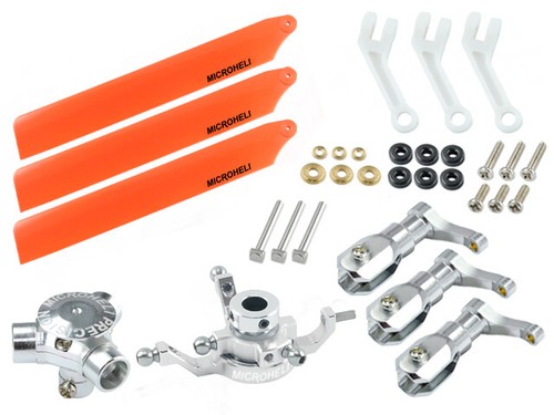 Microheli cnc plastic set - al/plastic,