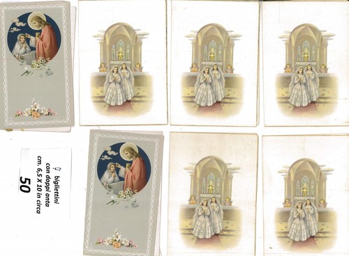 Cartoline santini bigliettini - santini,