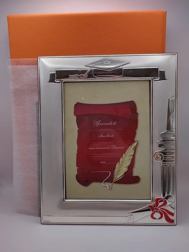 Cornice laurea argento 925 - argento,