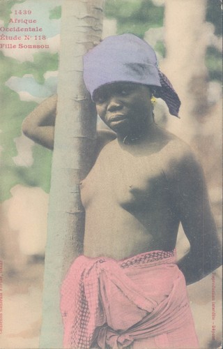 French west africa semi nude - west,