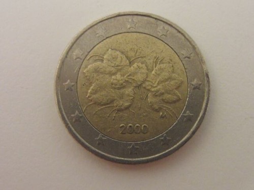 Moneta euro fiori - 2,